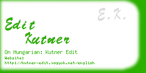 edit kutner business card